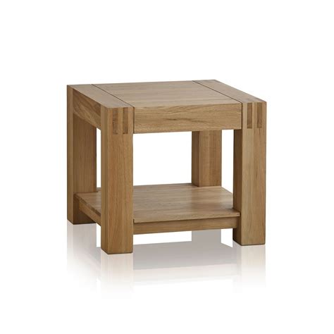 Alto Natural Solid Oak Bedside Table With Shelf