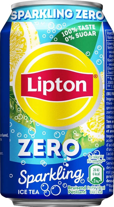 Lipton Ice Tea Sparkling Zero Blik Van 33 Cl Pak Van 24 Stuks Bij