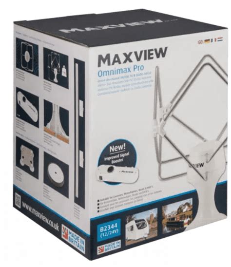 Maxview Omnimax Pro Omni Directional Mobile Tv Aerial 1224v White