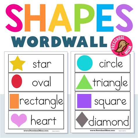 Shapes Worksheets Preschool Mom Worksheets Library