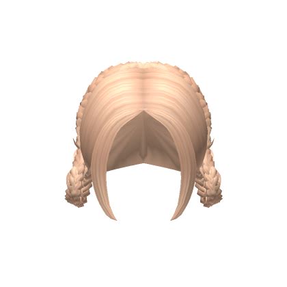 Loop Braids Pigtails W Side Bangs Blonde Roblox