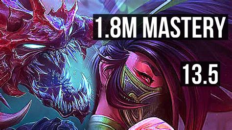 CHO GATH Vs AKALI MID 8 1 4 1 8M Mastery 700 Games KR Master