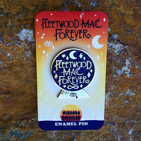 Fleetwood Mac Forever Crystal Ball Hard Enamel Cloisonne Glitter Pin Etsy