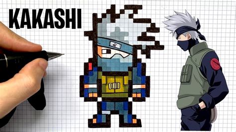 Kakashi Pixel Art Grid