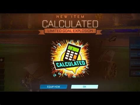 How To Get Free Calculated Goal Explosion On Rocket League Youtube