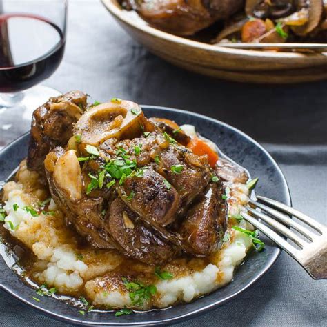 This Simple Veal Shank Recipe Is Filled With Mushrooms And Garlic With A Tasty Pan Jus Great