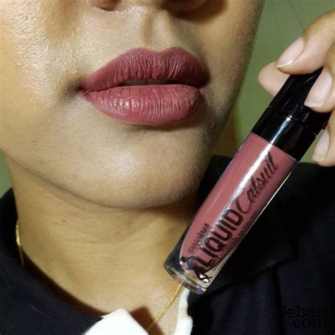 Swatch Wet N Wild Megalast Liquid Catsuit Matte Lipstick Give Me Mocha