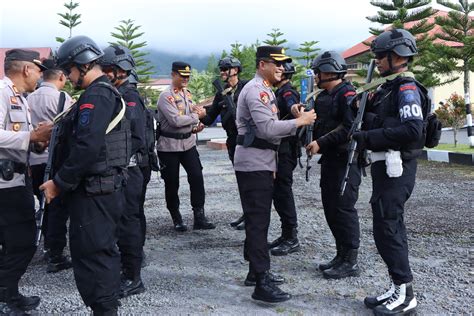 Polres Bener Meriah Sambut Kedatangan Pasukan Bko Brimob Polda Aceh