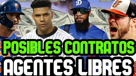 AGENCIA LIBRE MLB CONTRATOS QUE PODRÍAN FIRMAR LOS MEJORES AGENTES