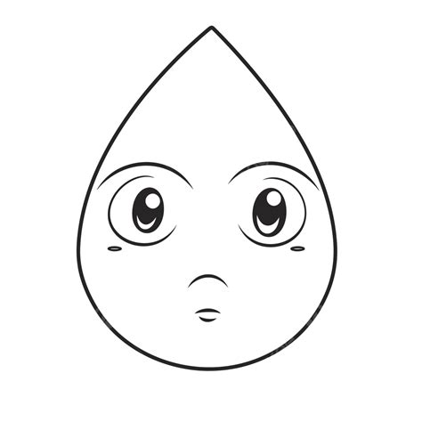 Dibujo De La Cara De Un Niño Con Boceto De Contorno De Ojos Vector Png Dibujo De Nariz