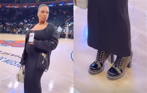 Anthony Edwards' girlfriend Jeanine Robel sports $1800 Louis Vuitton Boots on MSG's court