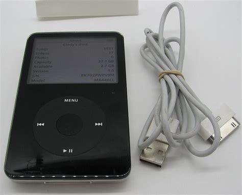 Apple Ipod Classic Video 5th 5 5 Gen Black 30gb A1136 Ma446ll A See Description 885909104611 Ebay