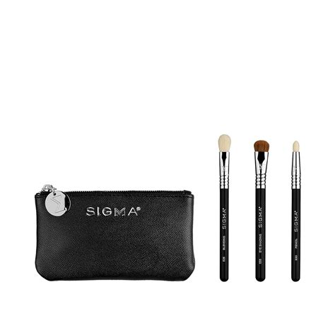 Sigma Beauty Glam 'N Go Mini Eye Brush Set, 3 Brushes and Beauty Bag ...