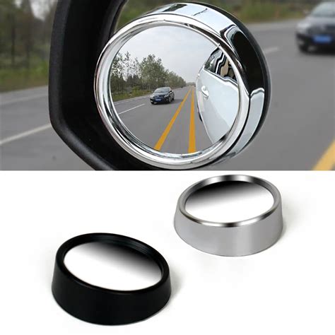 2Pcs Auto 360 Wide Angle Round Convex Mirror Car Vehicle Side Blindspot