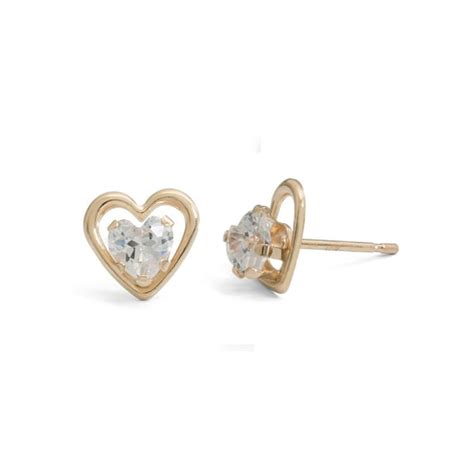 Brilliance Fine Jewelry - Brilliance Fine Jewelry 10kt Gold Heart Cubic ...