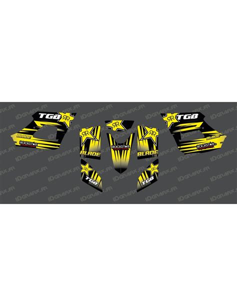 Kit Deco Rockstar Edition Gelb TGB BLADE 400 425 450 460 550