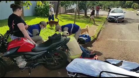 Motociclista Fica Ferido Após Se Envolver Em Colisão Com Carro No Bairro Periolo Vídeo Dailymotion