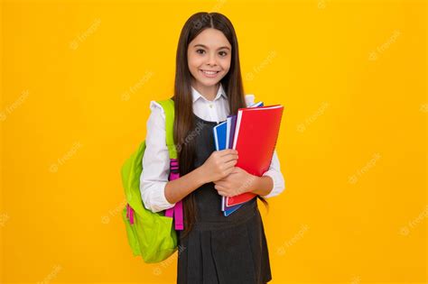 Premium Photo | Back to school School girl student with school bag ...