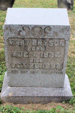 Mary Bryson M Morial Find A Grave