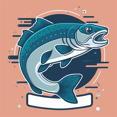 Vintage Salmon Illustration