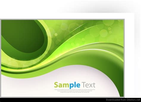 Abstract Green Curves Vector Image Vector Download