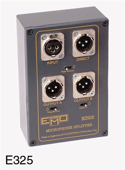 Emo E325 Microphone Splitter 1 Channel 3 Way Free Standing