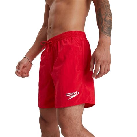 Speedo Mens Red Swim Shorts Trunks Swimming Baywatch Lifeguard Gym