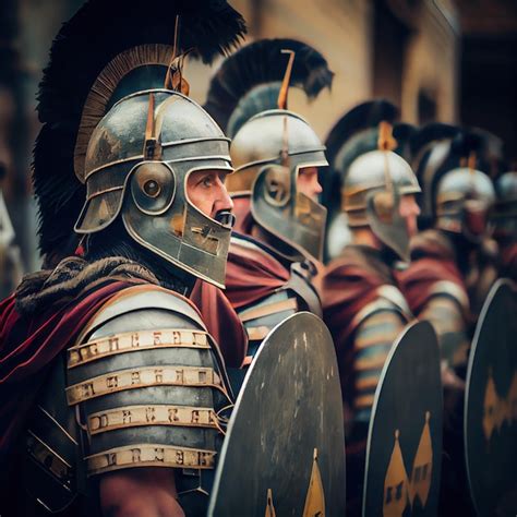 Premium Photo The Roman Ancient Army Is Preparing For Battle A