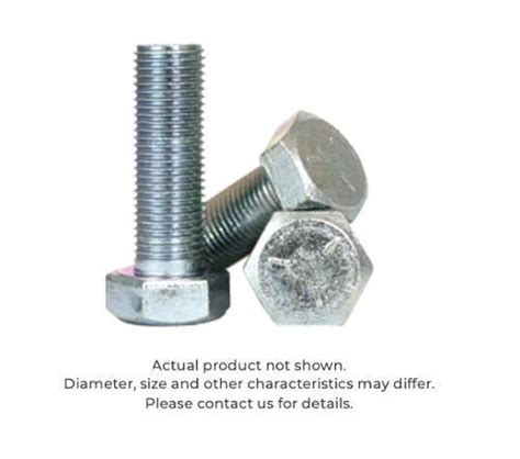 X Gr Zinc Hex Head Cap Screw Ebay