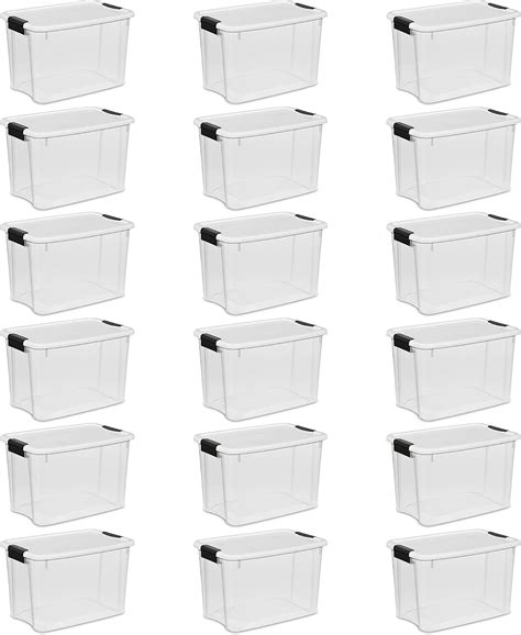 Amazon Sterilite Qt Ultra Latch Box Stackable Storage Bin