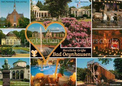 Ak Ansichtskarte Bad Oeynhausen Kaiserpalais Kurhaus Wandelhalle Bali