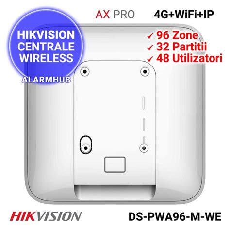 HIKVISION AX PRO DS PWA96 M WE Centrala Wireless 4G WiFi IP