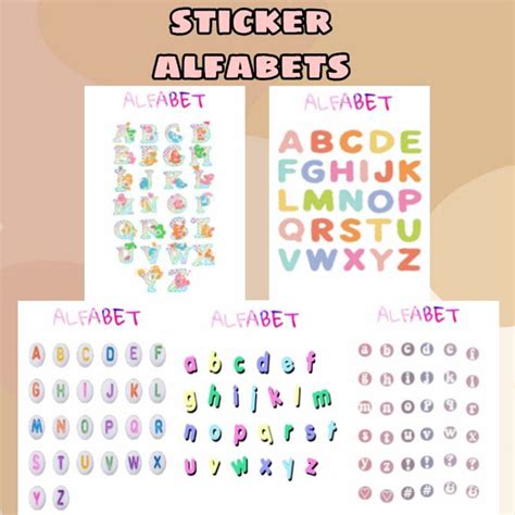 Jual STIKER ALPHABETS Shopee Indonesia