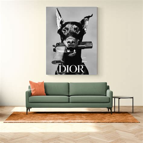 Dior Doberman Wall Art