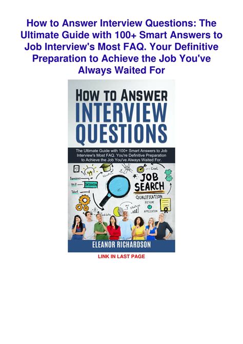 Ppt ️pdf⚡️ How To Answer Interview Questions The Ultimate Guide With