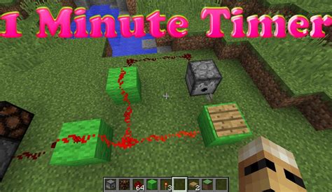 Minecraft Simple 1 Minute Timer How To Make A Timer In Minecraft Youtube