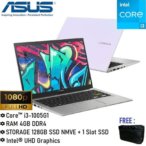 Jual Laptop Asus Vivobook X413j 14fhd Core I3 1005g1 4gb 128gb Ssd Uhd Graphics