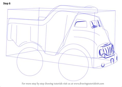 How to Draw a Dump Truck for Kids (Vehicles) Step by Step ...