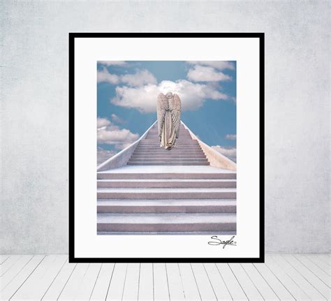 Angel Climbing Stairs to Heaven 2 Fine Art Photograph, Wall Art ...