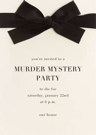 Murder Mystery Party Invitations | Design & Send Online