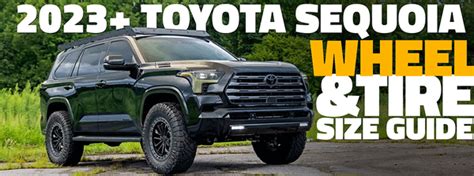 2023 Toyota Sequoia Aftermarket Wheel And Tire Size Reference Guide