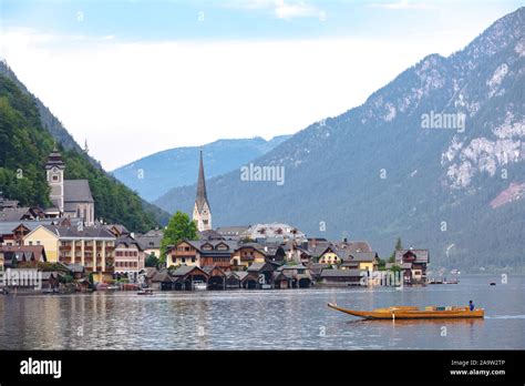 The Small Town Of Hallstatt Stock Photo Alamy