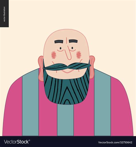 Bright characters portraits Royalty Free Vector Image