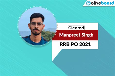 Success Story Of Manpreet Singh L Cleared Ibps Rrb Po 2021 Oliveboard