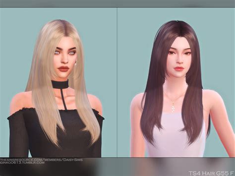 The Sims Resource Female Hair G55