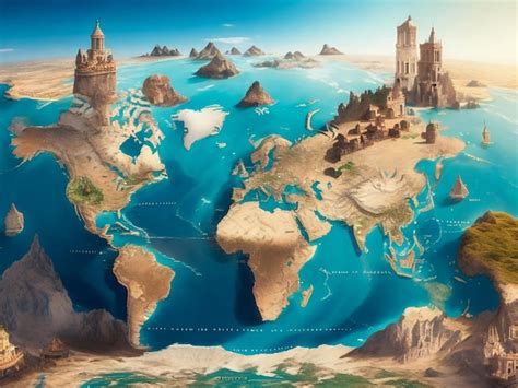 Premium Ai Image The Beautiful World Map