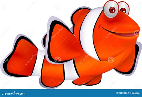 Clown Fish Stock Vector Illustration Of Funny Bright 20529562