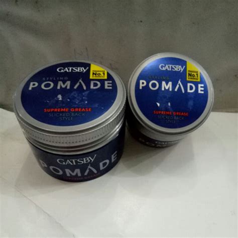 Jual Gatsby Styling Pomade Supreme Grease Biru Abu Gr Shopee Indonesia