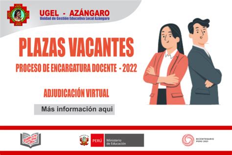 Plazas Vacantes Para Encargatura Docente En Cargos De Mayor