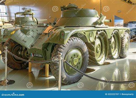 Vintage French Panhard Ebr Armored Car on Display Editorial Photography ...